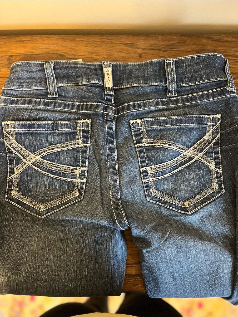 Ariat Real Women's Mid Rise Stretch Ivy Stackable Straight Leg Jeans - Dresden - Picture 16 of 16